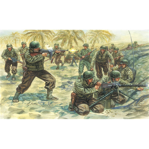 ITALERI American Infantry WWII 6120 1:72 Figures Model Kit