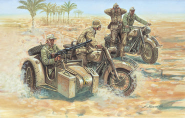 ITALERI WWII German Motorcycles 6121 1:72 Model Kit