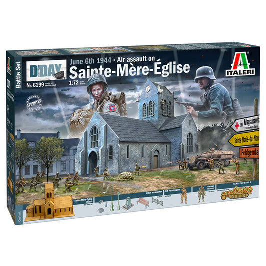 Italeri Battle of Normandy 'Sainte-Mere-Eglise' June 6 1944 1:72 Model Kit 6199