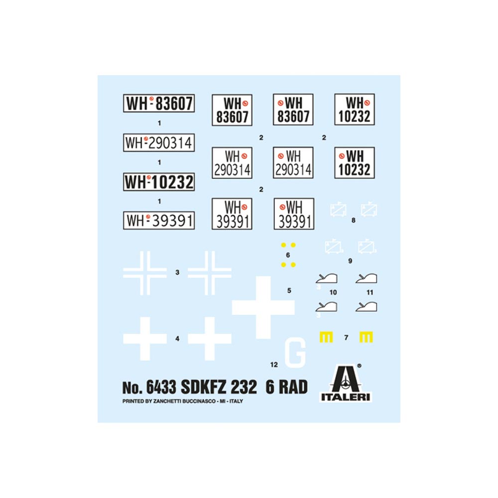 Italeri 6433 Sd.Kfz. 232 6-Rad 1:35 Plastic Model Kit