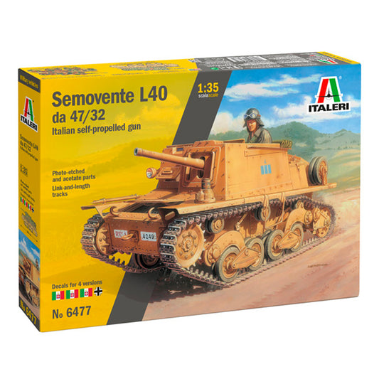 Italeri 6477 Semovente L6/40 da 47/32  1:35 Model Kit