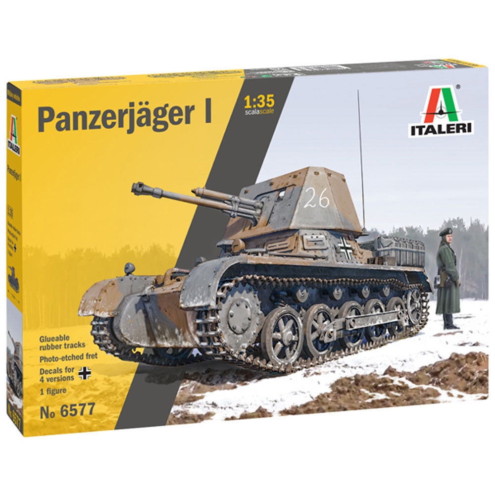Italeri 6577 Panzerjager I 1:35 Plastic Model Tank Kit