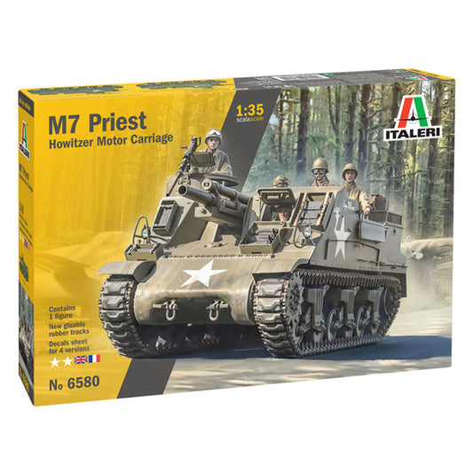 Italeri 6580 M7 Priest Gun Motor Carriage Plastic Model Kit 1:35