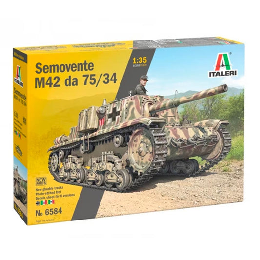 Italeri 6584 Semovente M42 DA 75/34 Tank 1:35 Model Kit