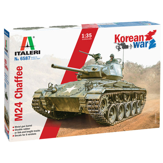 Italeri 6587 M24 Chaffee Korean War 1:35 Plastic Model Kit