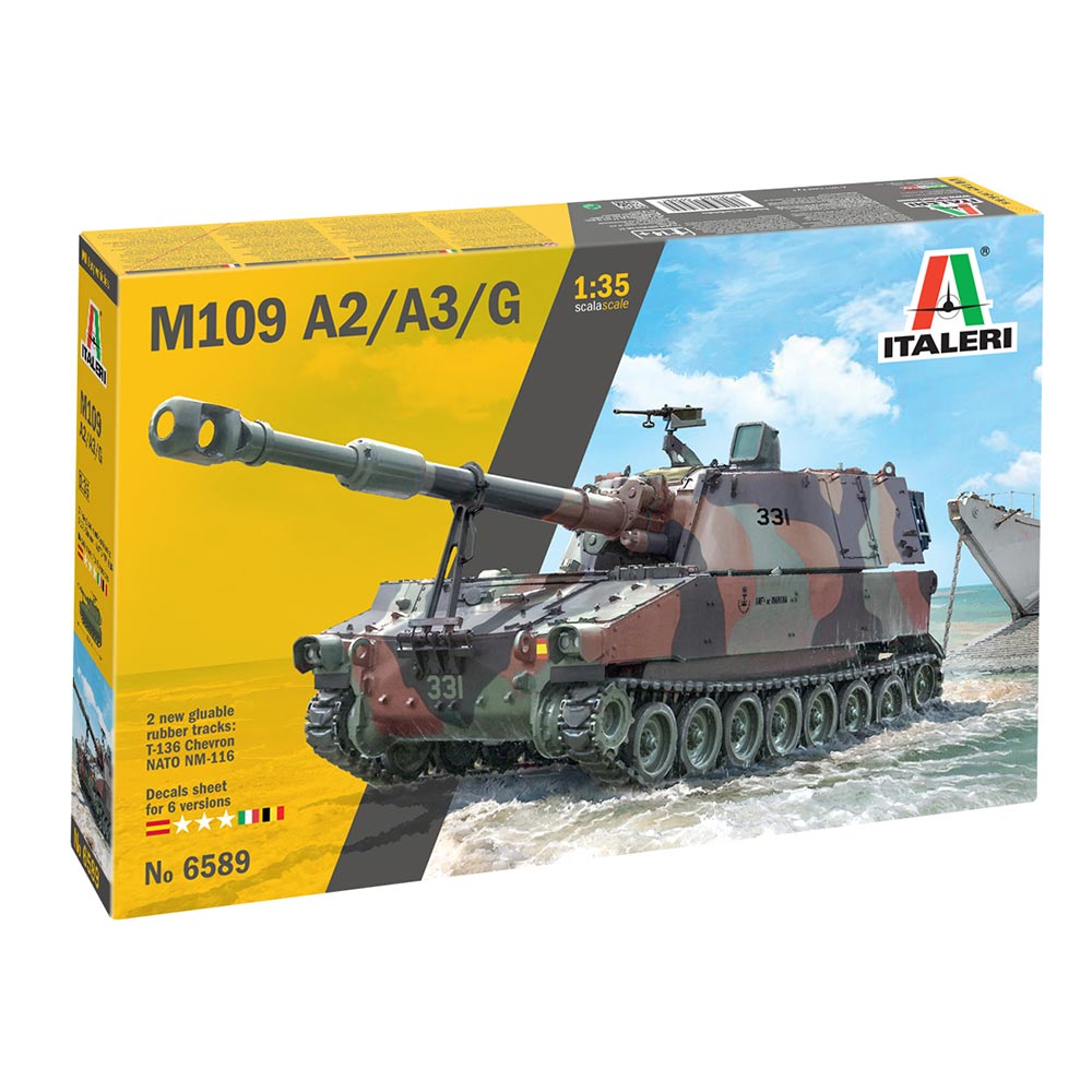 Italeri 6589 M109/A2-A3-G 1:35 Plastic Tank Model Kit