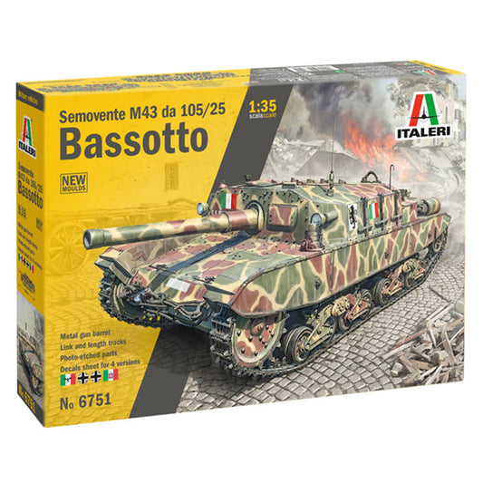 Italeri 6751 Semovente M43 da 105/25 Bassotto 1:35 Model Kit