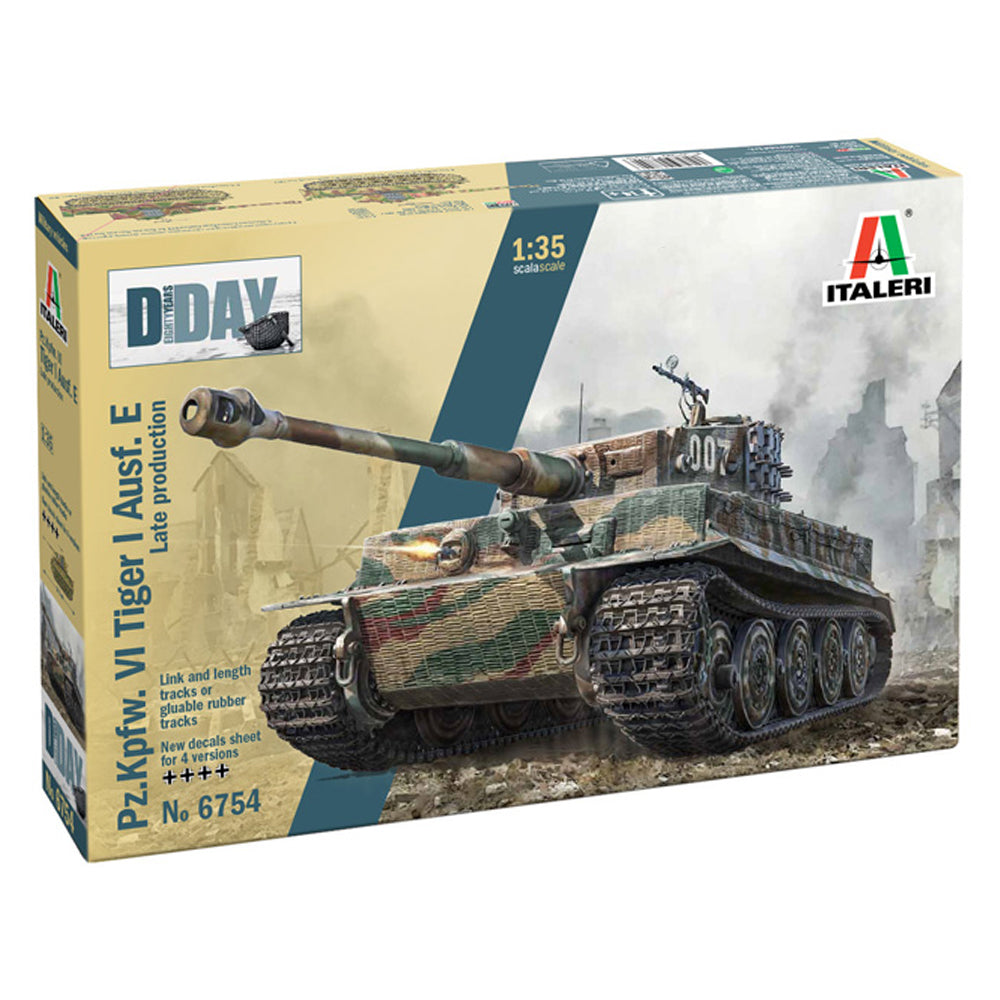 Italeri 6754 Pz.Kpfw. VI Tiger I Ausf E D-Day 80th Anniversary 1:35 Model Kit