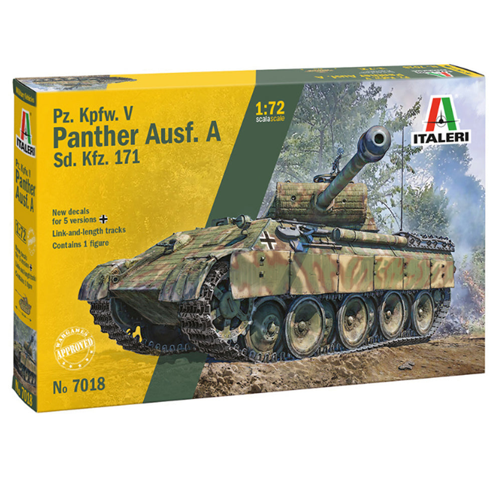 Italeri 7018 Pz.Kpfw. V Panther Ausf. A Sd.Kfz. 171 1:72 Model Kit