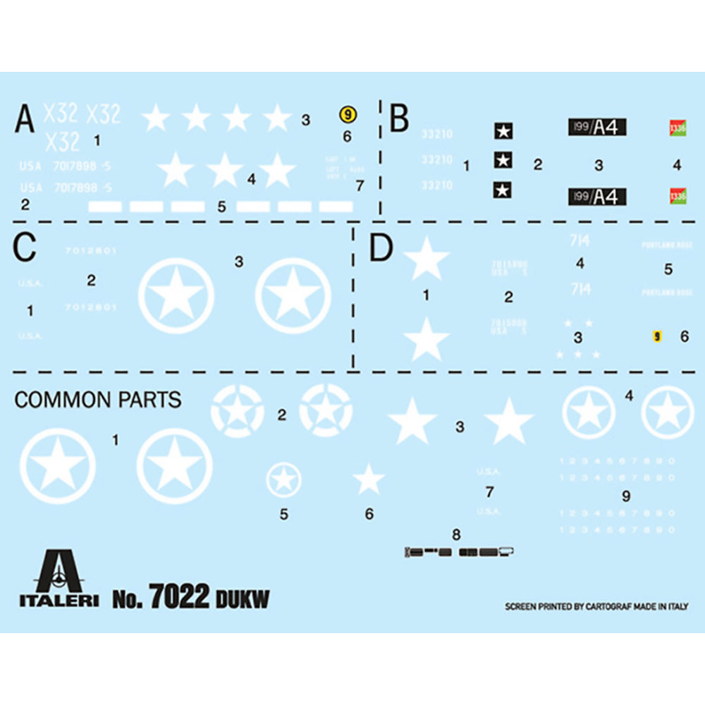 Italeri 7022 DUKW Amphibious Truck D-Day 80th Anniversary 1:72 Model Kit