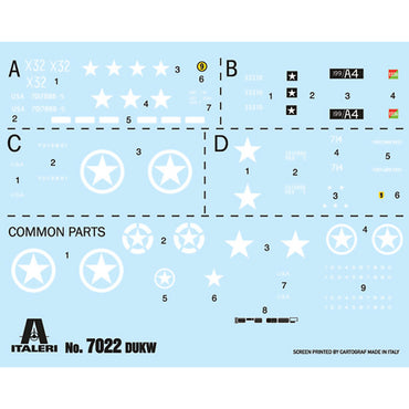 Italeri 7022 DUKW Amphibious Truck D-Day 80th Anniversary 1:72 Model Kit
