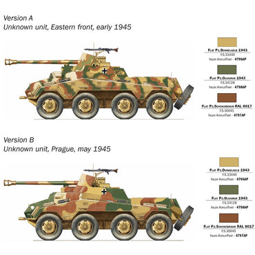 Italeri 7047 Sd.kfz. 234/4 Armoured Car 1:72 Plastic Model Kit