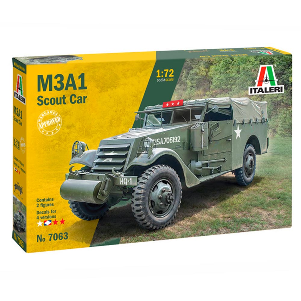 Italeri Scout Car M3 1:72 Plastic Model Kit 7063
