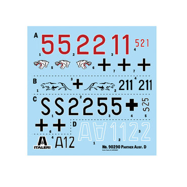 Italeri 90290 Pz.Kpfw. V Panther Ausf D 1:35 Model Kit
