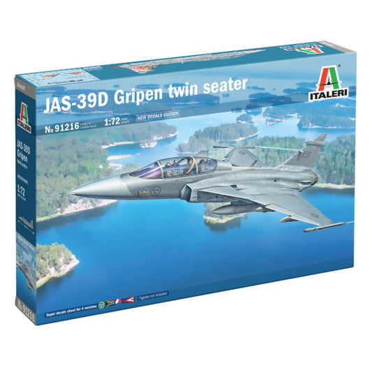 Italeri 91216 Saab JAS-39D Gripen Twin Seater 1:72 Model Kit