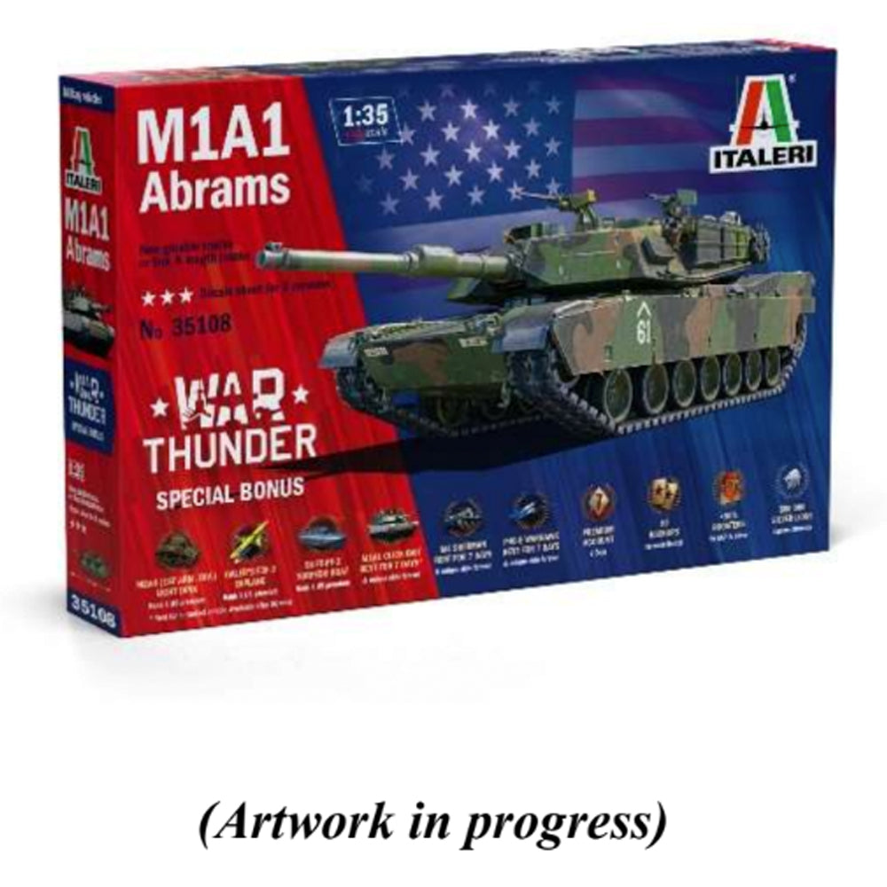 Italeri W35108 M1A1 Abrams 1:35 Model Kit