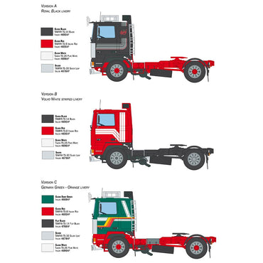 Italeri 3957 Volvo F-12 Intercooler (Low Roof) w/Accessories 1:24 Model Kit