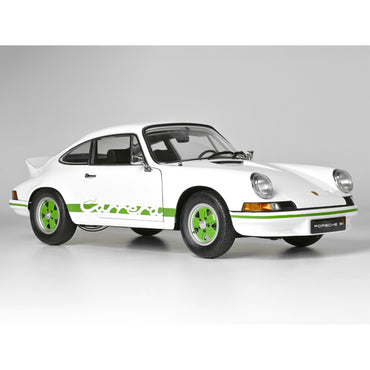 IXO Porsche 911 Carrera RS 2.7 White/Green 1:8 Metal Model Kit