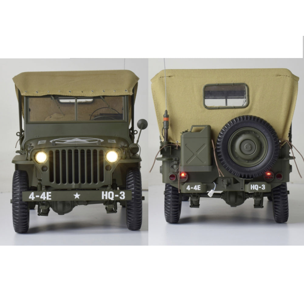 IXO Full Kit: Willys Jeep & Trailer 1:8 Metal Model Kit