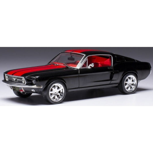 IXO Ford Mustang Fastback Black/Red 1967 1:43 Diecast Car