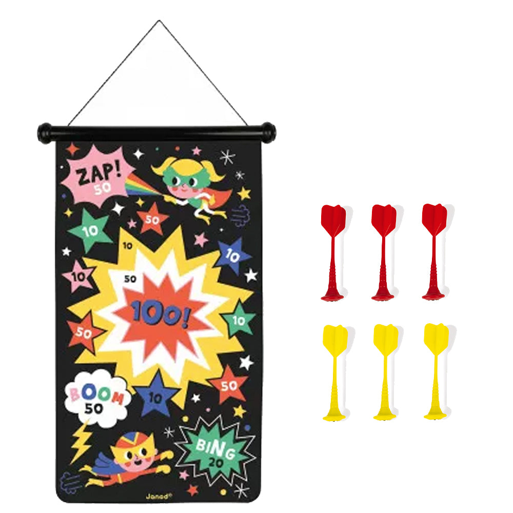 Janod Magnetic Dart Game - Super Hero Theme J02090