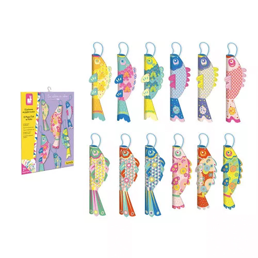 Janod 12 Paper Fish to Create Craft Kit J07730