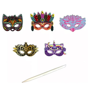Janod Scratch Art Party Masks Craft Kit J07890