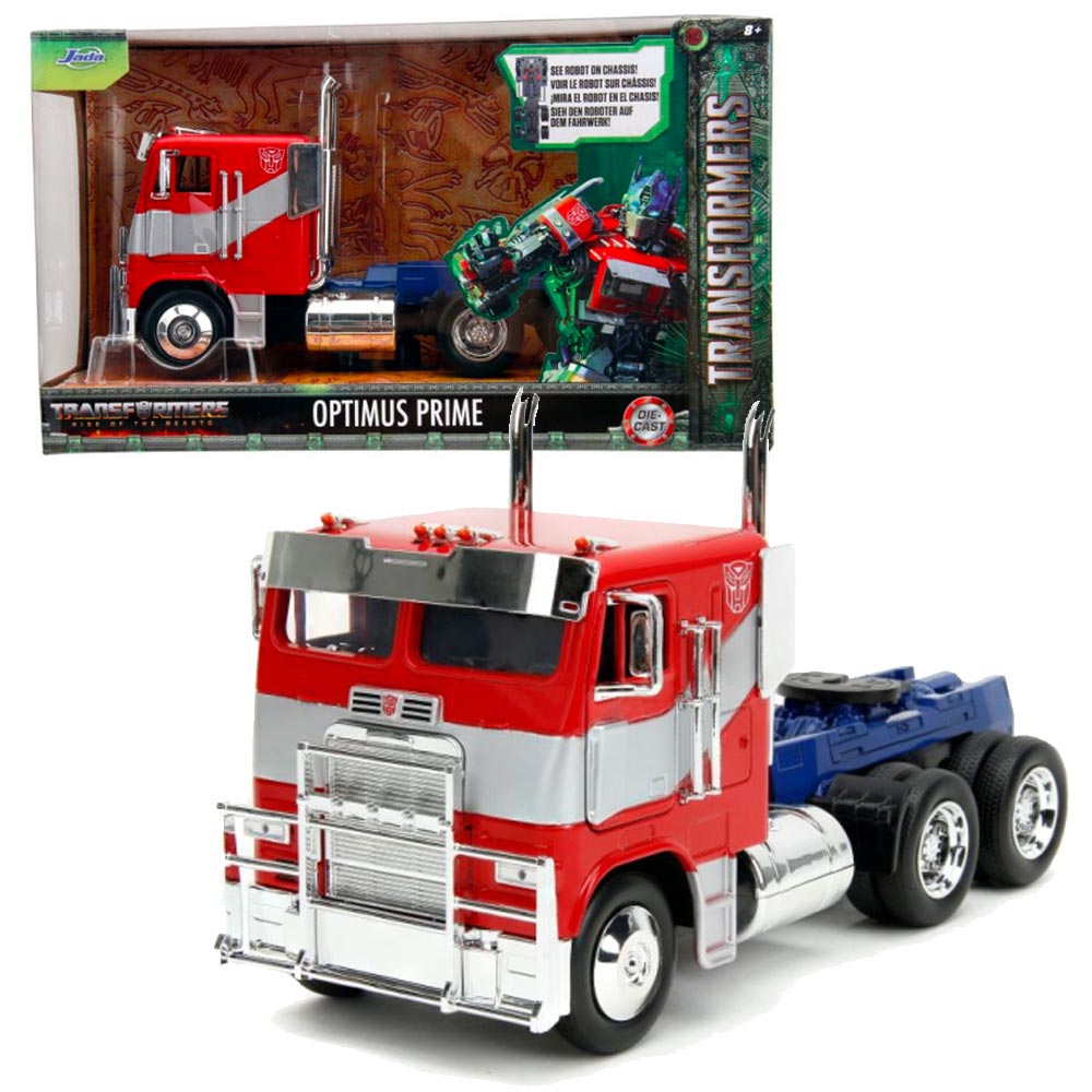 Jada 34262 Optimus Prime Transformers 7 Rise of the Beasts 1:24 Diecast Truck