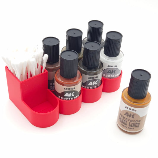 Jadlam 3D Panel Liner Wash Storage Rack & Cotton Bud Holder for Ak Panel Liners