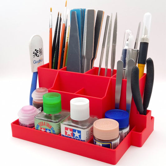 Jadlam 3D Tool Caddy Holder Workbench Organiser (Red)
