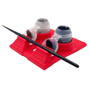 Jadlam 3D Printed Citadel Paint Double Holder (Red)