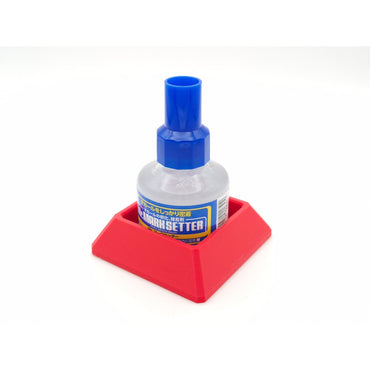 Jadlam 3D Mr Hobby Mr Cement Glue & Mark Setter/Softer Single Holder (Red)