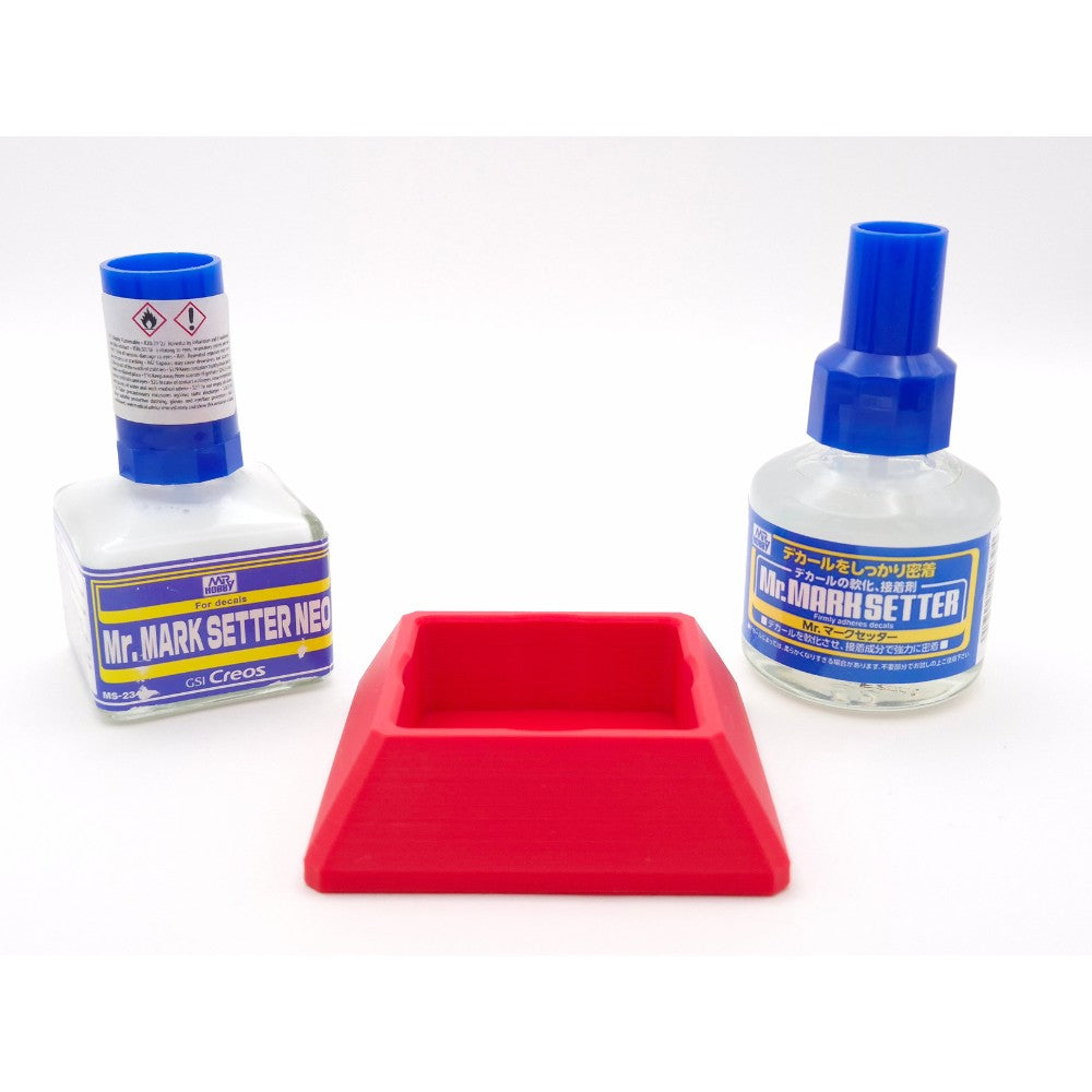 Jadlam 3D Mr Hobby Mr Cement Glue & Mark Setter/Softer Single Holder (Red)
