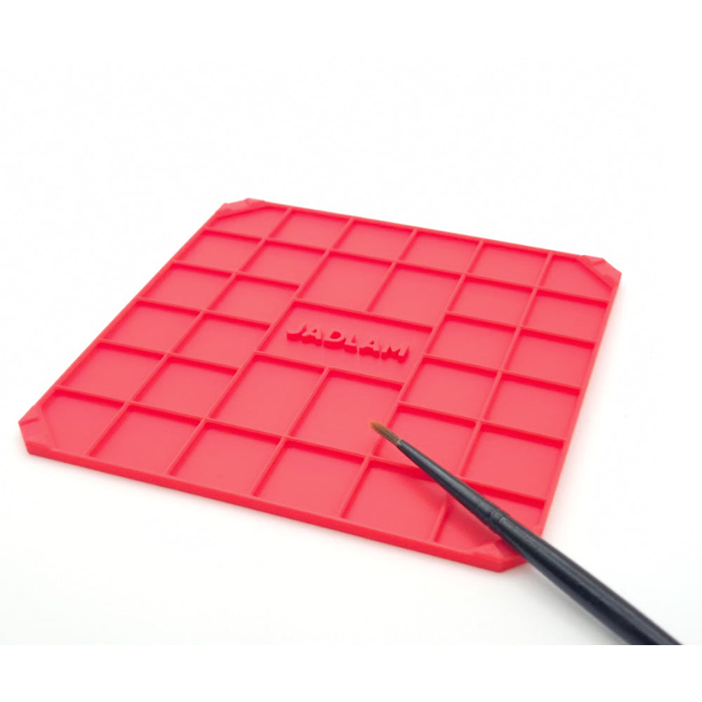 Jadlam 3D Paint Palette Mixing Mat (Red)