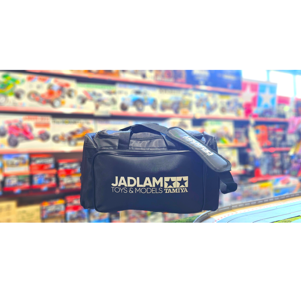 Jadlam TAMIYA RC Car Carry Bag, Pit Mat and Towel (Black)
