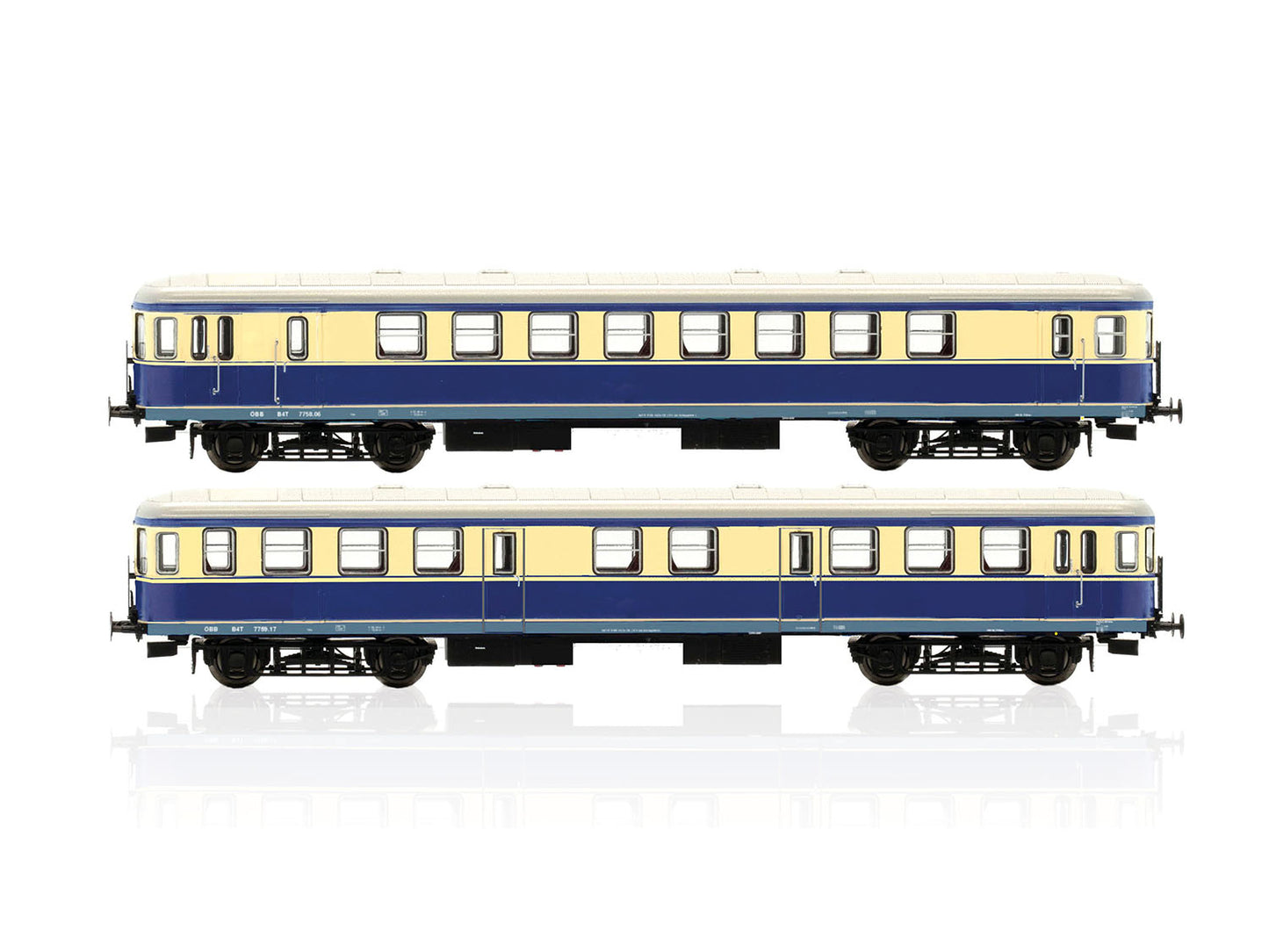 Jagerndorfer OBB Rh7758/06/7759.17 Railcar Trailer Set (2) III (~AC) JC13300