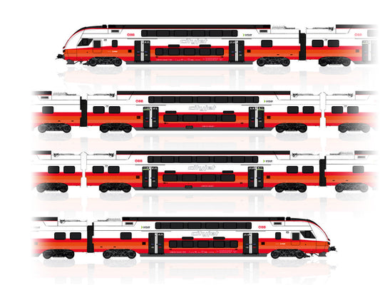 Jagerndorfer OBB Cityjet Rh4734 4 Car EMU VI (~AC) JC14000 HO Gauge