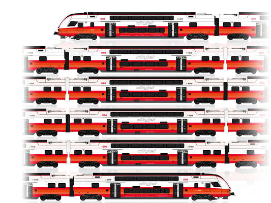 Jagerndorfer OBB Cityjet Rh4736 6 Car EMU VI (~AC-Sound) JC16002 HO Gauge