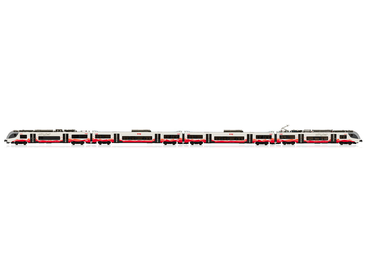 Jagerndorfer OBB Cityjet VVT Tirol 4 Car EMU VI (~AC) JC19600 HO Gauge