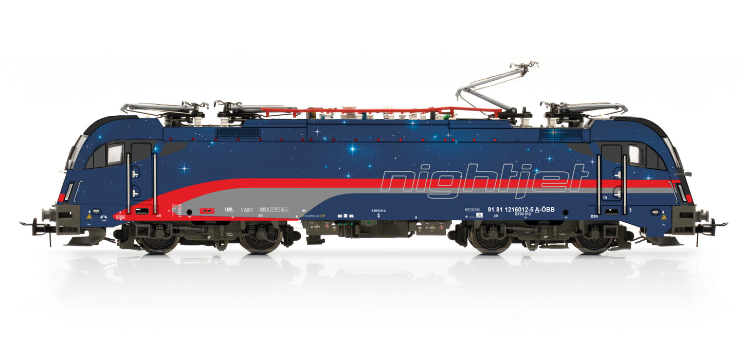 Jagerndorfer OBB Nightjet Rh1216.012 Electric Locomotive VI (DCC-Sound) JC29352 HO Gauge