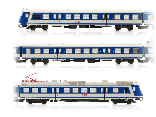 Jagerndorfer OBB Rh4020 3 Car EMU V (DCC-Sound) JC40992 HO Gauge