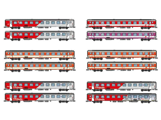 Jagerndorfer OBB Domestic Coaches 12pc Retailer Pack JC60500 N Gauge