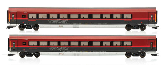 Jagerndorfer OBB Railjet Coach Set (2) VI JC71217 HO Gauge