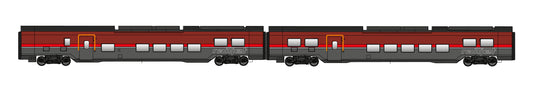 Jagerndorfer OBB Railjet Coach Set (2) VI JC72200 HO Gauge