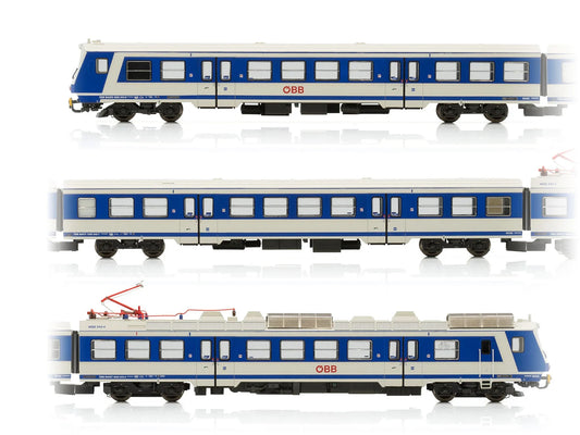 Jagerndorfer OBB Rh4020 3 Car EMU V JC74200 N Gauge