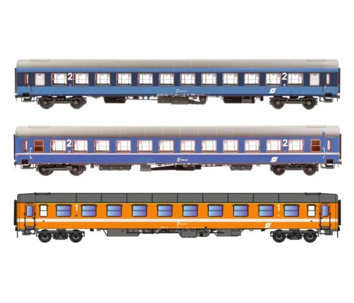 Jagerndorfer OBB UIC-X Coach Set (3) IV JC90506 HO Gauge