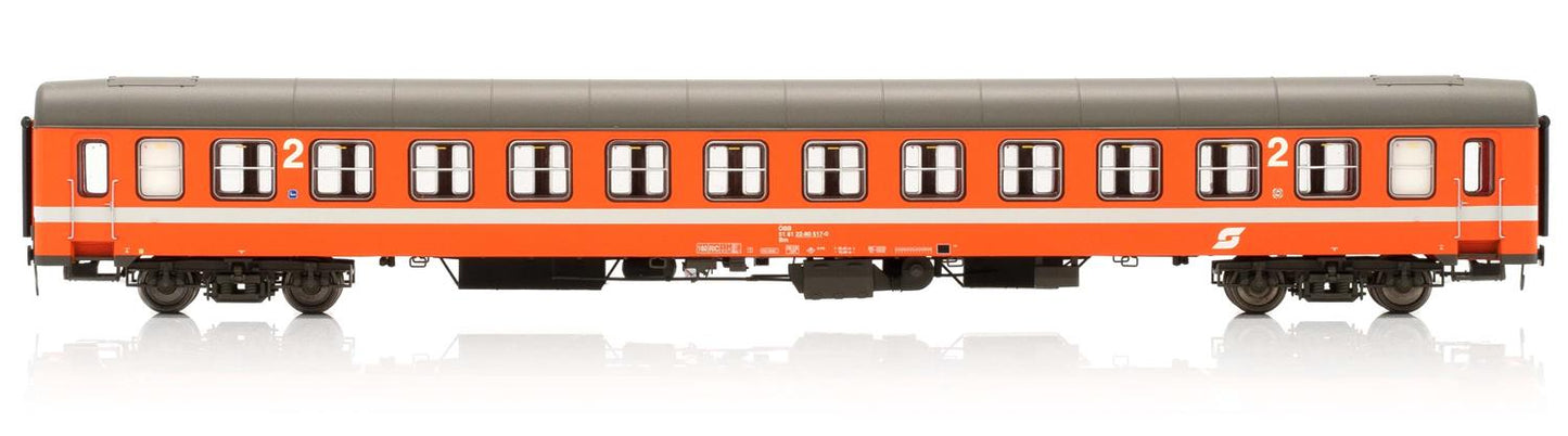 Jagerndorfer OBB UIC-X 2nd Class Coach IV JC91020 HO Gauge