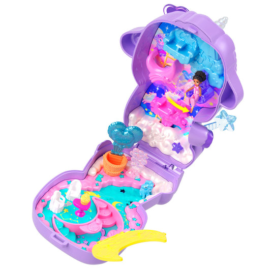 Polly Pocket Cozy Dreamland Lamb Compact Micro Doll Playset Age 4+ Mattel JCB15