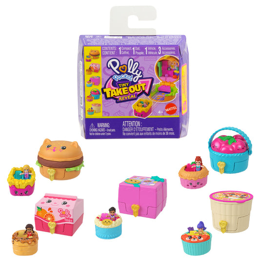 Polly Pocket Tiny Take Out Reveal Micro Doll Playset Age 4+ Mattel JCB15