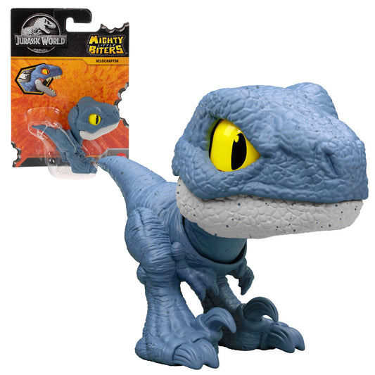 Jurassic World: Mighty Little Biters - Velociraptor Dinosaur Toy Mattel JFC90